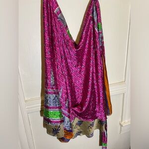 Gorgeous Recycled Sari Wrap Skirt.